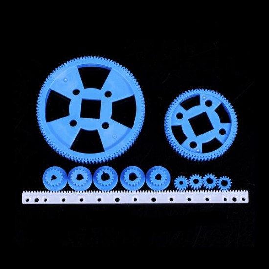 69pcs Plastic Gear Motor Gear DIY Gear Box Robot Model Single Double Layer Crown Gear Spindle Set 69pcs Plastic Gear Motor Gear DIY Gear Box Robot Model Single Double Layer Crown Gear Spindle Set