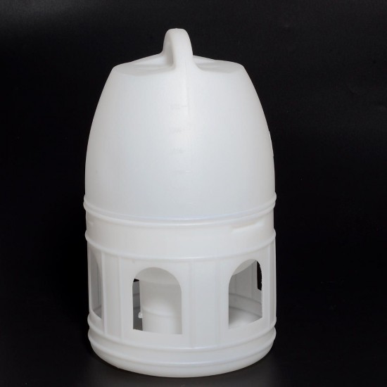 5L Removable White Plastic Automatic Drinker Water Feeder Dispenser Automatic Waterer Pigeons Birds