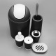 6PCS Set Bathroom Accessories Trash Bin Toothbrush Tumbler Holder Soap Dish Dispenser