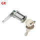 6Pcs Zinc Alloy Cam Lock Storage Cabinet Lock Keys for Drawer Door Tool