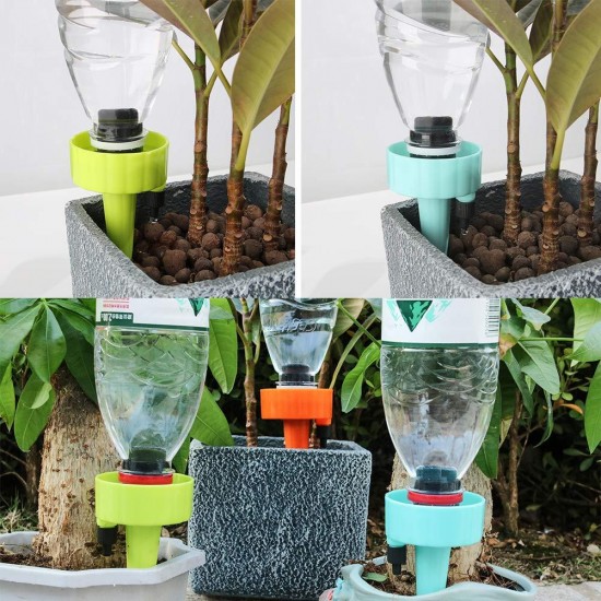 6Pcs/12Pcs Self Automatic Watering Device Water Sprayer Flow Dripper Spikes With Adjustable Control Valve Drip Irrigation Kit Fit On All Bottles 6Pcs/12Pcs Self Automatic Watering Device Water Sprayer Flow Dripper Spikes With Adjustable Control Valve Drip Irrigation Kit Fit On All Bottles