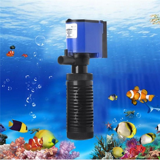 6W 500L/H 220V Submersible Water Internal Filter Aquarium Fish Tank Pump Spray