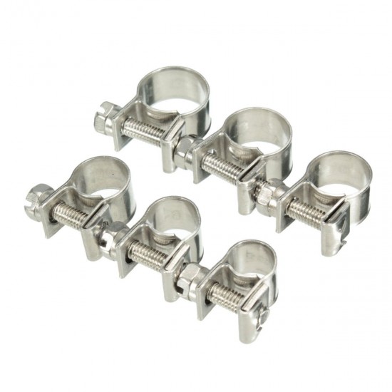 6mm-13mm Stainless Steel Mini Hose Clip Clamp for Fuel Line Pipe Petrol Pipe