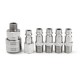 6pcs 1/4inch Male/Female BSP Adapter Compressed Air Quick Coupling Hose 6pcs 1/4inch Male/Female BSP Adapter Compressed Air Quick Coupling Hose