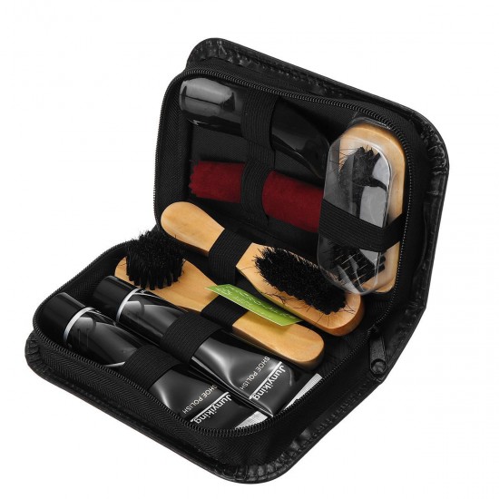 7 In 1 Shoes Polish Tools Kit Boot Care Leather Craft Shine Cleaning Brushes Set Tool 7 In 1 Shoes Polish Tools Kit Boot Care Leather Craft Shine Cleaning Brushes Set Tool