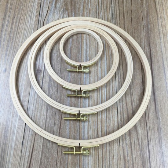 7 Size Wooden Embroidery Hoops Cross Stitch Sewing Tools Craft Ring Frame Machine Tool 7 Size Wooden Embroidery Hoops Cross Stitch Sewing Tools Craft Ring Frame Machine Tool