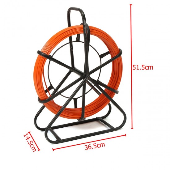 70M 4.5mm Fiber Glass Rodder Tape Cable Running Rod Wire Puller Push Pull Rod