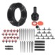 70Pcs/Set 23m Hose Outdoor Mist Coolant System Automatic Sprayer Plant Watering Sprinkler Quick Connector Nozzles Kits Drip DIY Garden Irrigation System