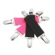 70x25mm Stretchable Fixed Clamp Clip Extender Webbing Alloy for Pants Bed Sheet