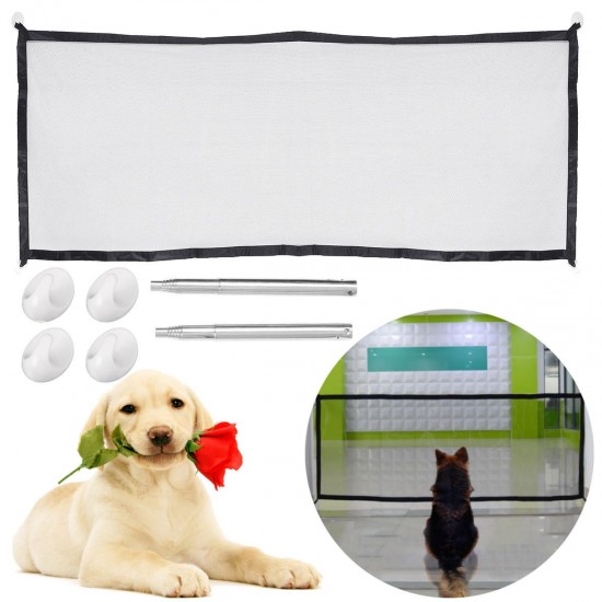 74x182cm Portable Car Magical Safety Gate Guard Fence Isolation Network for Pet Dog Puppy Cat