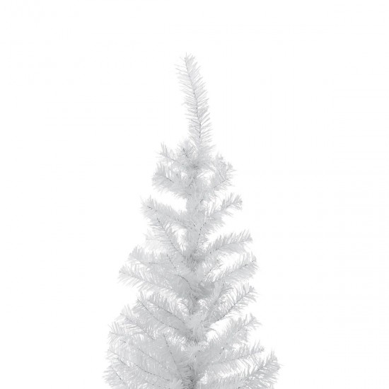 7Ft Artificial PVC Christmas Tree With Stand Holiday Season Home Outdoor Decorations White 7Ft Artificial PVC Christmas Tree With Stand Holiday Season Home Outdoor Decorations White