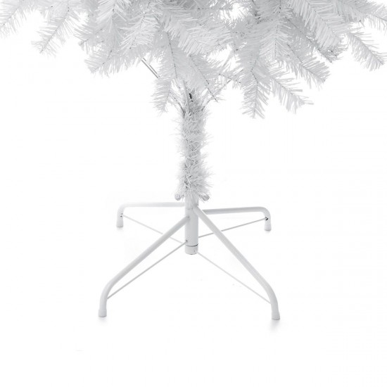 7Ft Artificial PVC Christmas Tree With Stand Holiday Season Home Outdoor Decorations White 7Ft Artificial PVC Christmas Tree With Stand Holiday Season Home Outdoor Decorations White