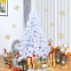 7Ft Artificial PVC Christmas Tree With Stand Holiday Season Home Outdoor Decorations White 7Ft Artificial PVC Christmas Tree With Stand Holiday Season Home Outdoor Decorations White