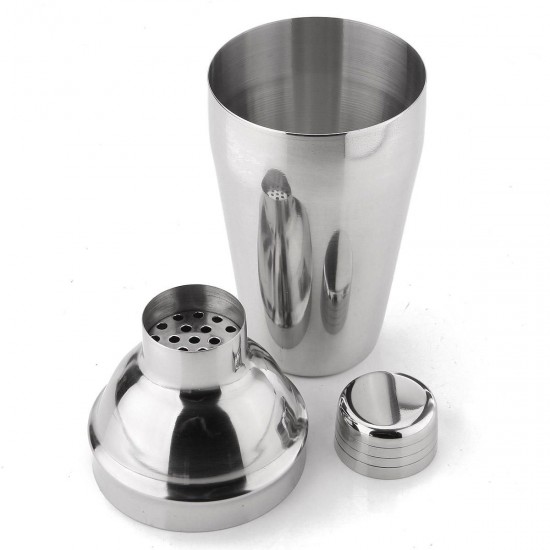 7Pcs 550mL Stainless Steel Cocktail Shaker Mixer Drink Bartender Bar Tools Maker Set Kit