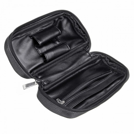 7x3.7 Inch Durable Portable Leather 2 Pipes Polyurethane Storage Case Bag 7x3.7 Inch Durable Portable Leather 2 Pipes Polyurethane Storage Case Bag