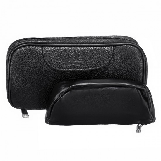 7x3.7 Inch Durable Portable Leather 2 Pipes Polyurethane Storage Case Bag 7x3.7 Inch Durable Portable Leather 2 Pipes Polyurethane Storage Case Bag