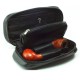 7x3.7 Inch Durable Portable Leather 2 Pipes Polyurethane Storage Case Bag