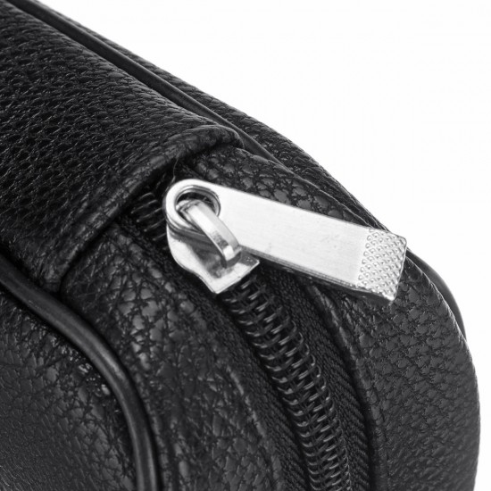 7x3.7 Inch Durable Portable Leather 2 Pipes Polyurethane Storage Case Bag 7x3.7 Inch Durable Portable Leather 2 Pipes Polyurethane Storage Case Bag