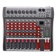 8 Channel bluetooth Mic Live Mixing Studio Audio Transmission Sound Mixer Console 48V Phantom
