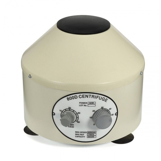 800D Desktop Lab Lower-speed Centrifugal Machine 4000Rpm With 20ml x 6 Capacity 800D Desktop Lab Lower-speed Centrifugal Machine 4000Rpm With 20ml x 6 Capacity