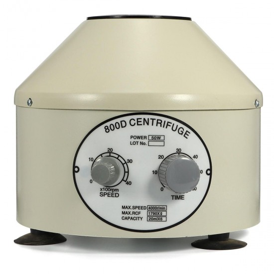 800D Desktop Lab Lower-speed Centrifugal Machine 4000Rpm With 20ml x 6 Capacity 800D Desktop Lab Lower-speed Centrifugal Machine 4000Rpm With 20ml x 6 Capacity
