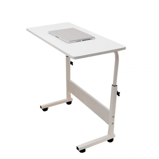 80cm/60cmx40cm Movable Rolling Laptop Desk Table Adjustable Height Bedside Stand
