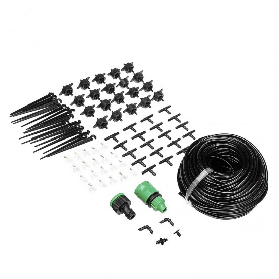87Pcs 30m Automatic Drip Irrigation Garden Plant Watering System Set Hose DIY Kit 87Pcs 30m Automatic Drip Irrigation Garden Plant Watering System Set Hose DIY Kit