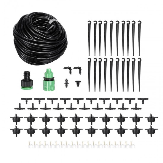 87Pcs 30m Automatic Drip Irrigation Garden Plant Watering System Set Hose DIY Kit 87Pcs 30m Automatic Drip Irrigation Garden Plant Watering System Set Hose DIY Kit