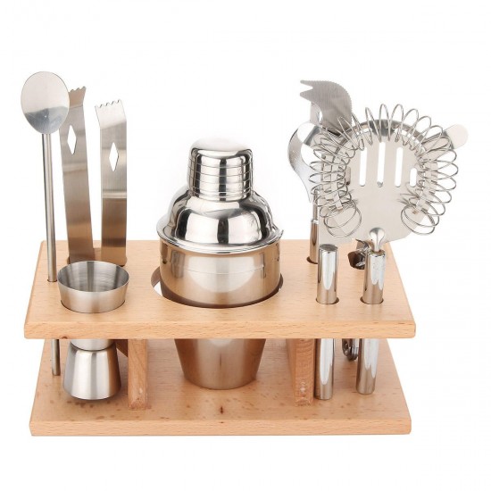 8Pcs 250mL Stainless Steel Cocktail Shaker Mixer Drink Bartender Bar Tools Maker Set Kit 8Pcs 250mL Stainless Steel Cocktail Shaker Mixer Drink Bartender Bar Tools Maker Set Kit