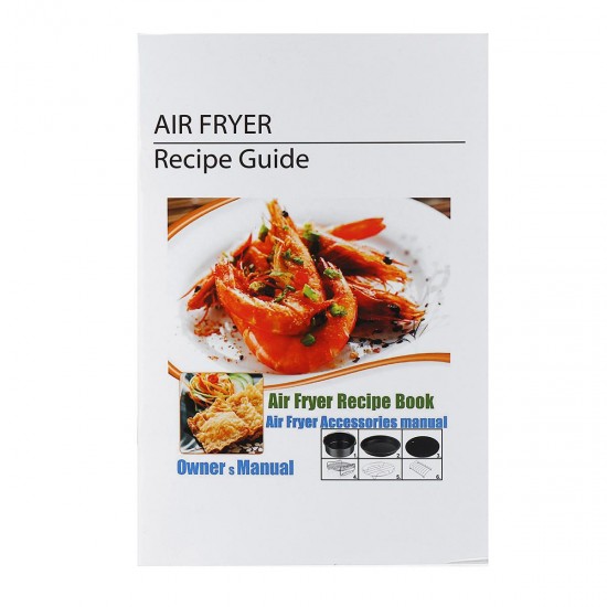 8Pcs 8 Inch Air Fryer Accessories Set Chips Dish Baking Pizza Pan Kitchen Toolss 5.2~5.8QT