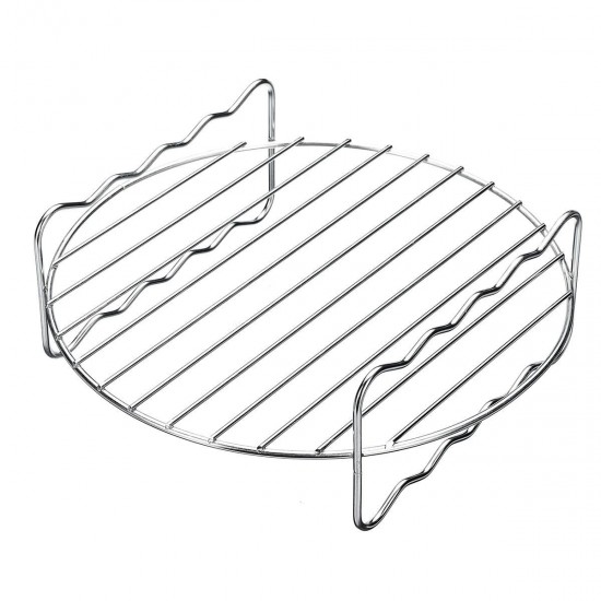 8Pcs 8 Inch Air Fryer Accessories Set Chips Dish Baking Pizza Pan Kitchen Toolss 5.2~5.8QT