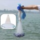 8ft Quick Throw Cast Net Monofilament Fishing Live Bait Net With Sinkers