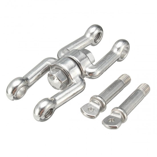 8mm Swivel Connector Shackle Hook 316 Stainless Steel for Boat Jaw Sea Anchor Chain 8mm Swivel Connector Shackle Hook 316 Stainless Steel for Boat Jaw Sea Anchor Chain