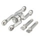 8mm Swivel Connector Shackle Hook 316 Stainless Steel for Boat Jaw Sea Anchor Chain