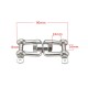 8mm Swivel Connector Shackle Hook 316 Stainless Steel for Boat Jaw Sea Anchor Chain