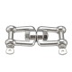 8mm Swivel Connector Shackle Hook 316 Stainless Steel for Boat Jaw Sea Anchor Chain