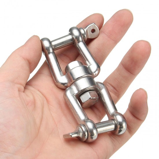 8mm Swivel Connector Shackle Hook 316 Stainless Steel for Boat Jaw Sea Anchor Chain 8mm Swivel Connector Shackle Hook 316 Stainless Steel for Boat Jaw Sea Anchor Chain