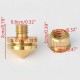 8pcs HIFI M8 Copper Speaker Suspension Spikes Isolation Stands Feet Pads Base