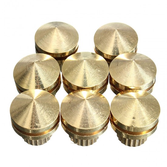 8pcs HIFI M8 Copper Speaker Suspension Spikes Isolation Stands Feet Pads Base 8pcs HIFI M8 Copper Speaker Suspension Spikes Isolation Stands Feet Pads Base