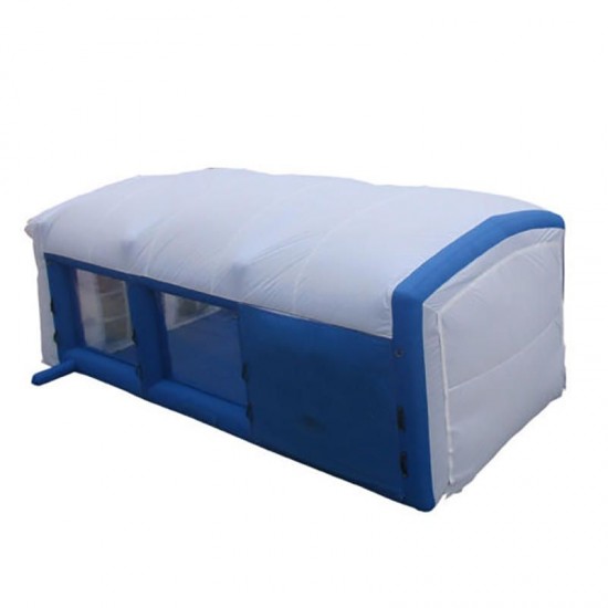8x4x3M Mobile Portable Giant Inflatable Car Paint Spray Booth Custom Tent Cabin W/ 220V Air Blower