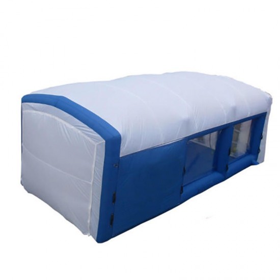 8x4x3M Mobile Portable Giant Inflatable Car Paint Spray Booth Custom Tent Cabin W/ 220V Air Blower