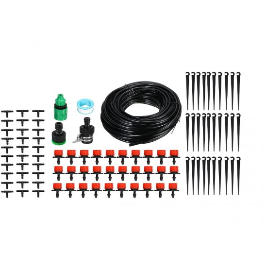 95Pcs Drip Irrigation System Micro Drip Irrigation Kit DIY Patio Plant Watering Kit Garden Irrigation System 30m Hose 95Pcs Drip Irrigation System Micro Drip Irrigation Kit DIY Patio Plant Watering Kit Garden Irrigation System 30m Hose