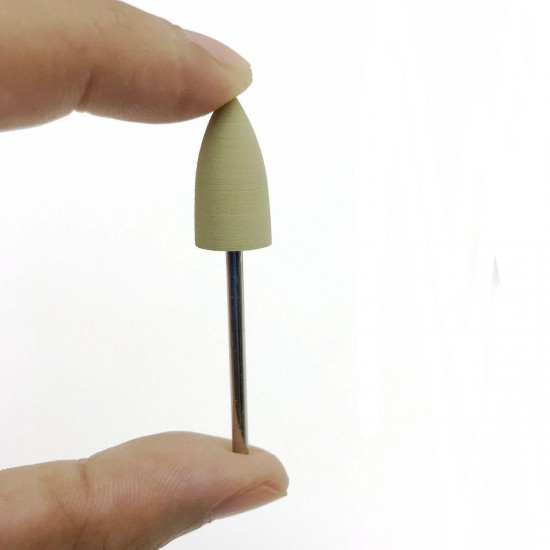 9Pcs 2.35mm Dental Tools Lab Silicone Rubber Handpiece Polishing Burs Cone Shape