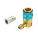 A/C Oil & Dye Injector+Low R12 R134A Quick Coupler Adapter Kit