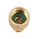 A/C R134a Brass Adapter Fitting 1/4 Inch Male To 1/2 Inch Female with Valve Core A/C R134a Brass Adapter Fitting 1/4 Inch Male To 1/2 Inch Female with Valve Core