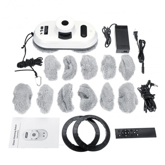 AC100-240v 80W 5600kpa Window Cleaning Robot Intelligent Window Cleaning Robot with Pieces of Cleaning Cloth AC100-240v 80W 5600kpa Window Cleaning Robot Intelligent Window Cleaning Robot with Pieces of Cleaning Cloth