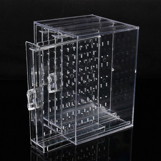 Acrylic Earring Ear Studs Storage Box Jewelry Display Stand Necklace Holder Rack Organizer Acrylic Earring Ear Studs Storage Box Jewelry Display Stand Necklace Holder Rack Organizer