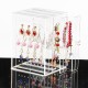 Acrylic Earring Ear Studs Storage Box Jewelry Display Stand Necklace Holder Rack Organizer