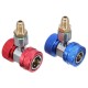 Adapter R134A Quick Coupler 90° Low & High Side AC Manifold Extractor Valve Core Adapter R134A Quick Coupler 90° Low & High Side AC Manifold Extractor Valve Core
