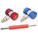 Adapter R134A Quick Coupler 90° Low & High Side AC Manifold Extractor Valve Core Adapter R134A Quick Coupler 90° Low & High Side AC Manifold Extractor Valve Core